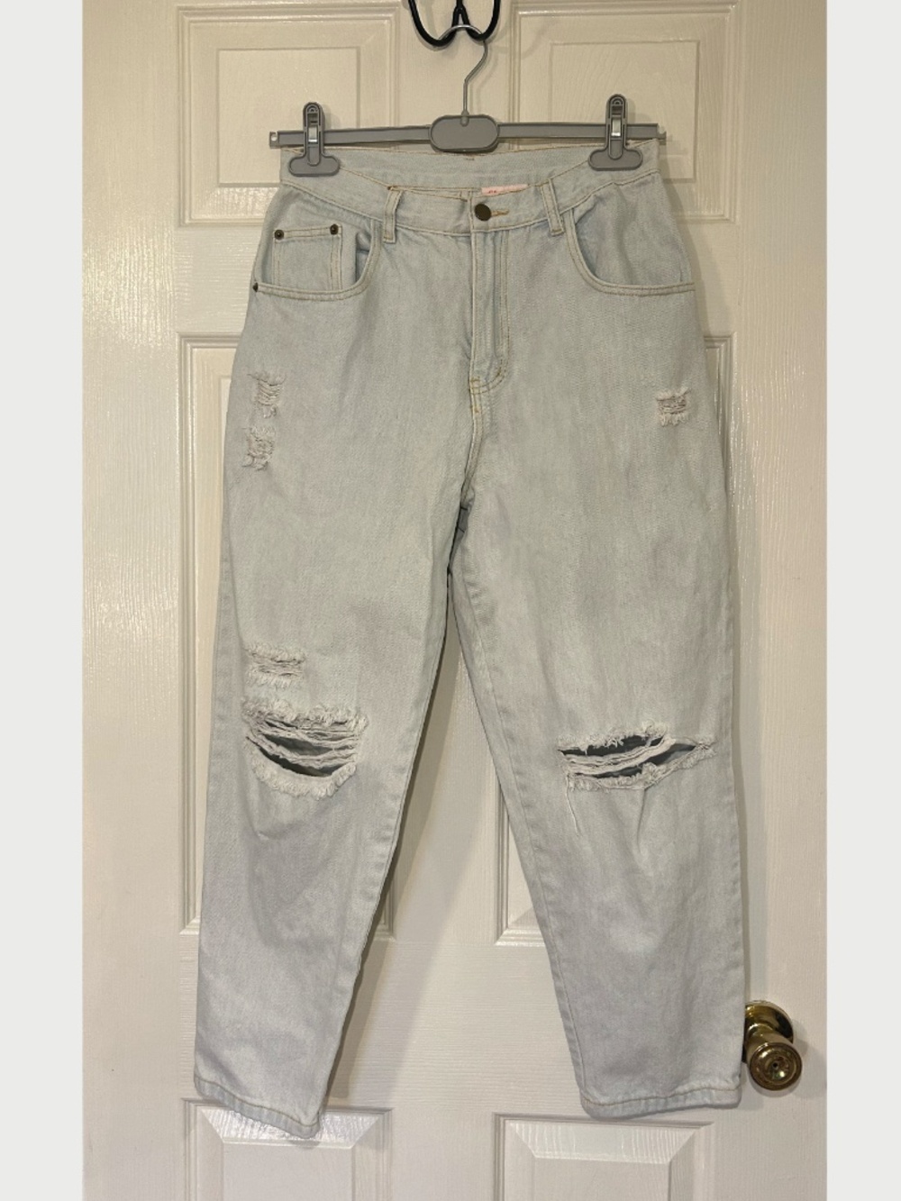 ShowPo Teddy Jeans in Light Vintage Wash Sz US 8